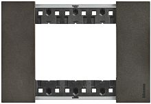 Рамка горизонтальная Legrand BTicino Living Now 1-м. 3 мод. металл космос картинка